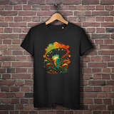 Damen Premium Bio T-Shirt Psychedelic Frog