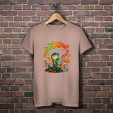 Damen Premium Bio T-Shirt Psychedelic Frog