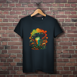 Damen Premium Bio T-Shirt Psychedelic Frog