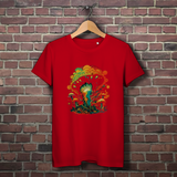 Damen Premium Bio T-Shirt Psychedelic Frog