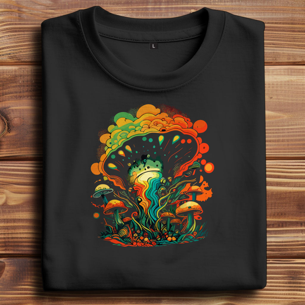 Oversize T-Shirt Psychedelic Frog