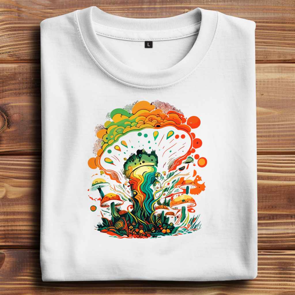 Oversize T-Shirt Psychedelic Frog