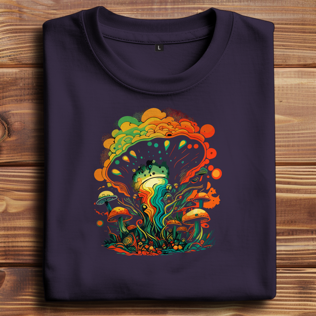 Oversize T-Shirt Psychedelic Frog