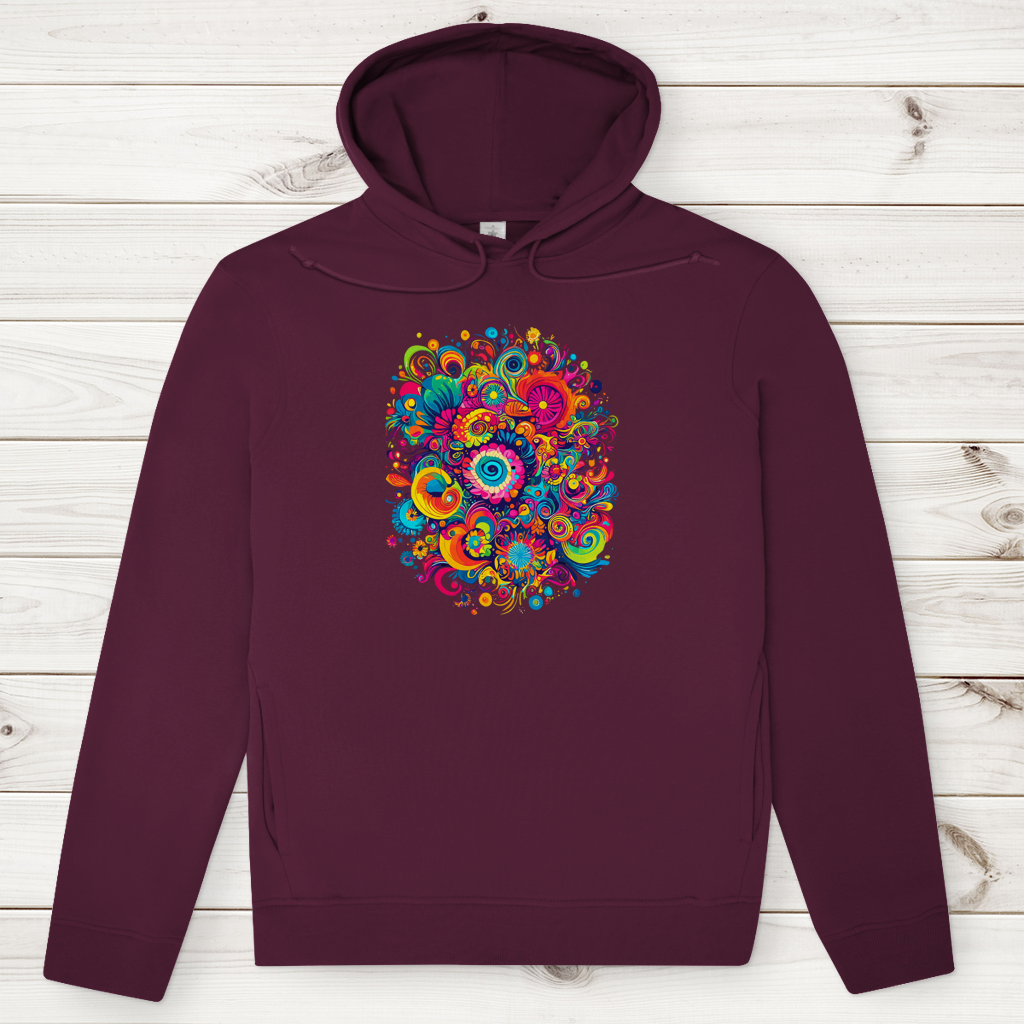 Herren Premium Bio Hoodie Color Burst