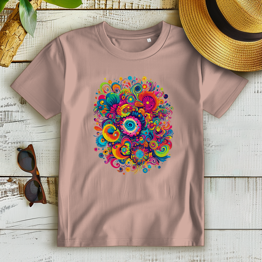 Damen Premium Bio T-Shirt Color Burst