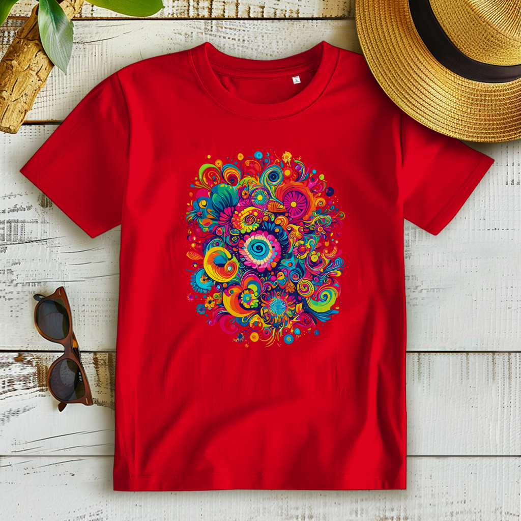 Damen Premium Bio T-Shirt Color Burst