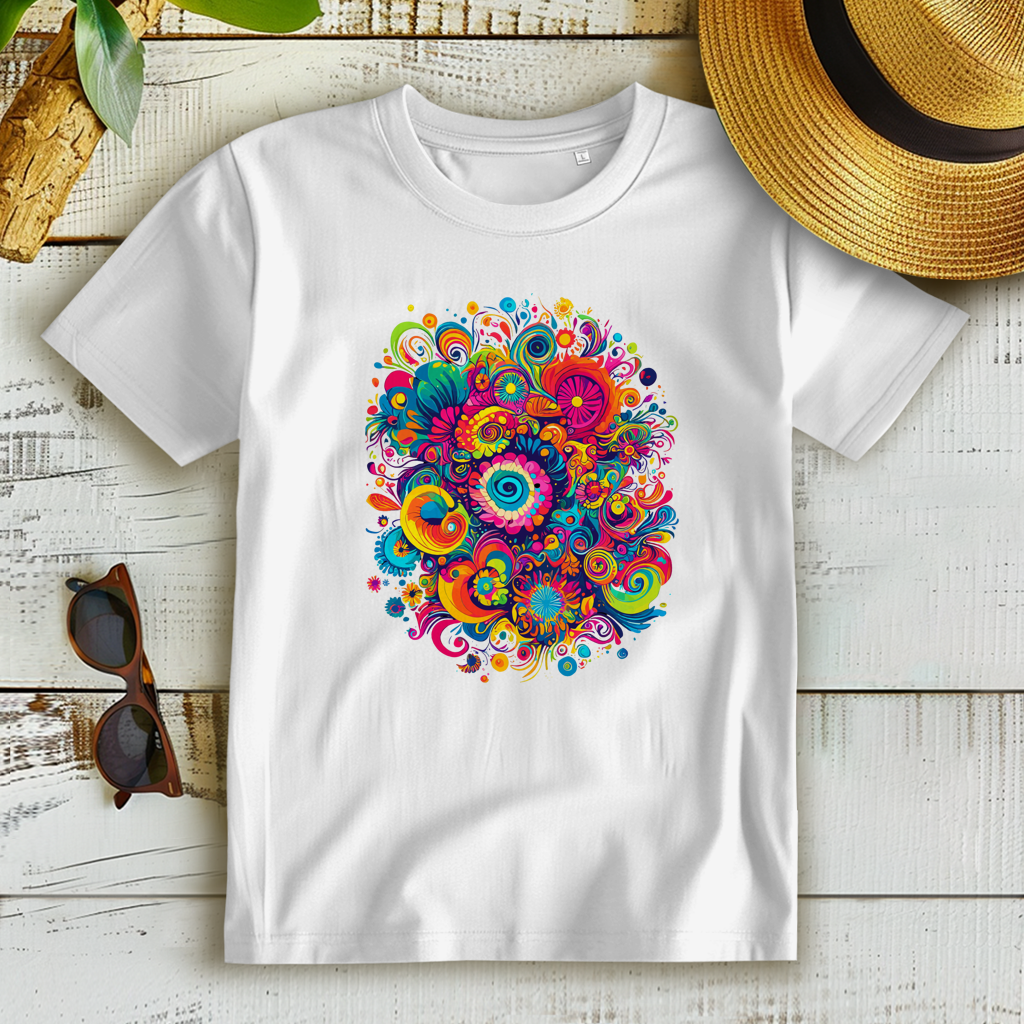 Damen Premium Bio T-Shirt Color Burst