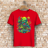 Herren Premium Bio T-Shirt Toxic Skull World