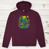 Herren Premium Bio Hoodie Toxic Skull World