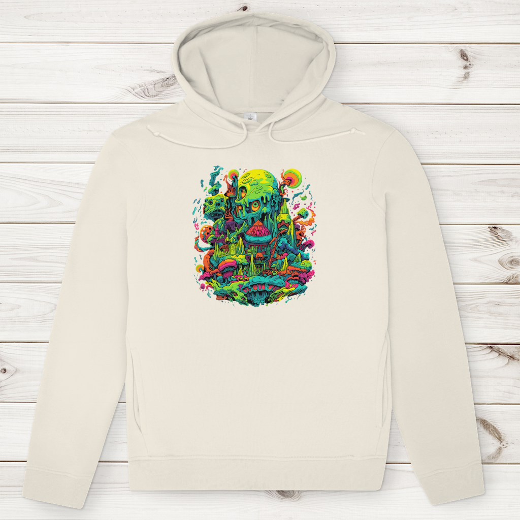 Herren Premium Bio Hoodie Toxic Skull World