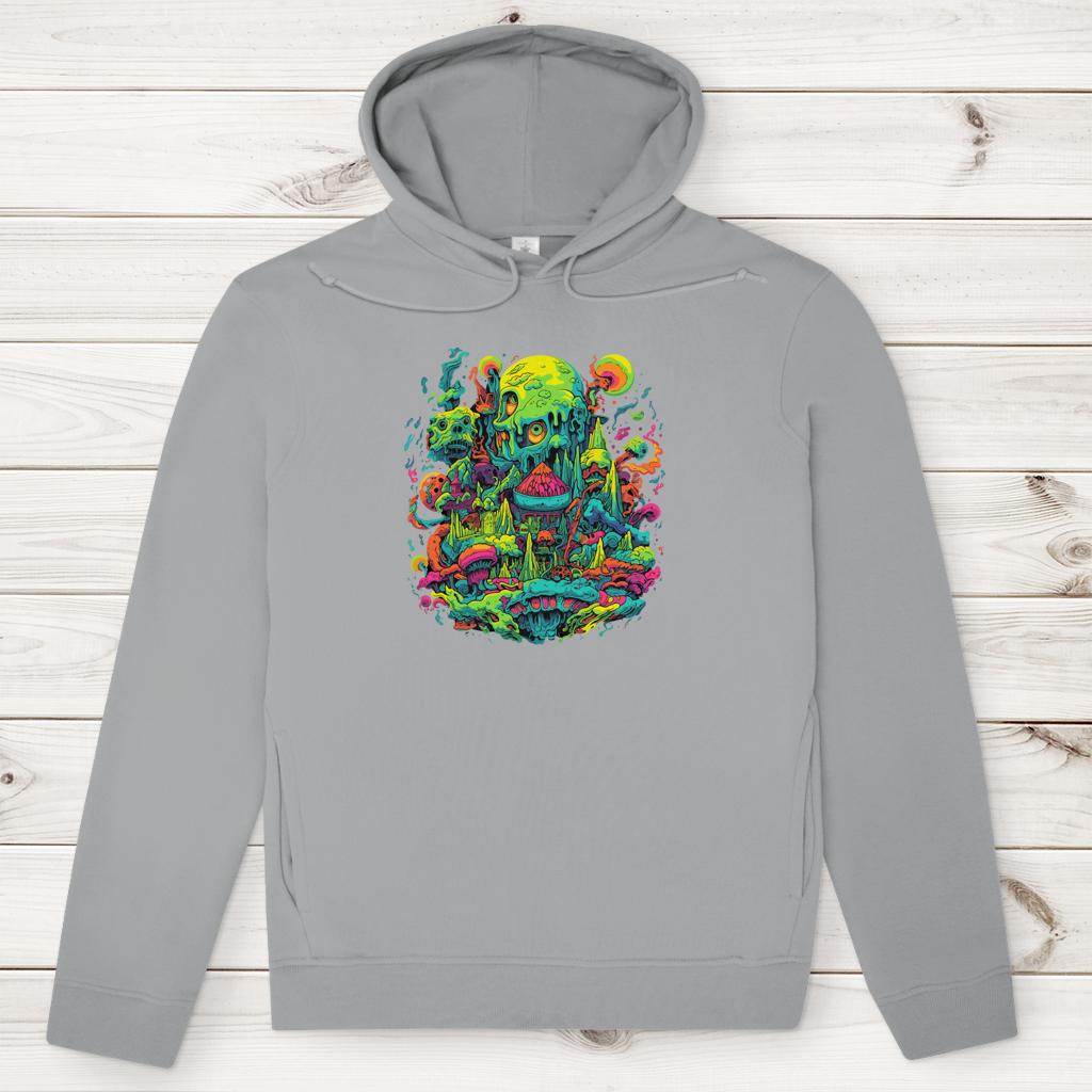 Herren Premium Bio Hoodie Toxic Skull World
