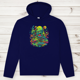 Herren Premium Bio Hoodie Toxic Skull World