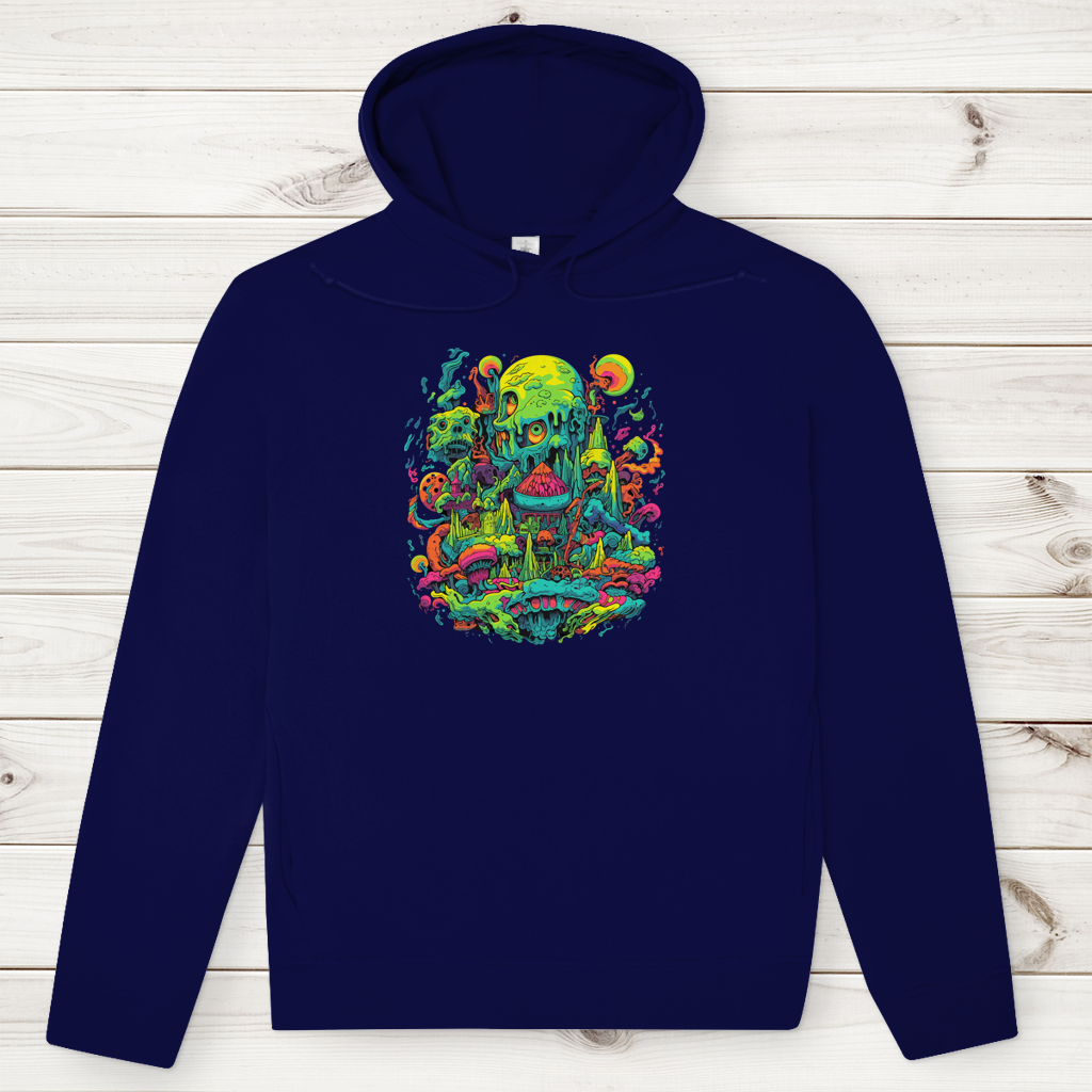 Herren Premium Bio Hoodie Toxic Skull World