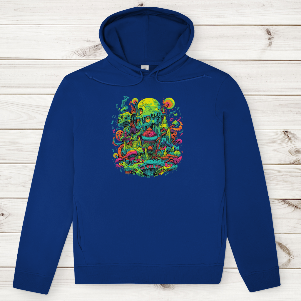 Herren Premium Bio Hoodie Toxic Skull World