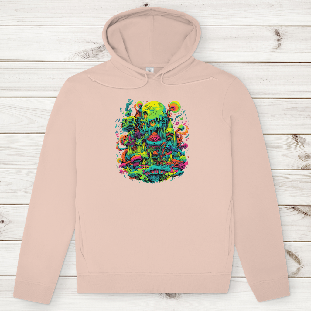 Herren Premium Bio Hoodie Toxic Skull World