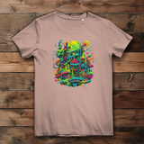 Damen Premium Bio T-Shirt Toxic Skull World