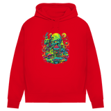 Damen Premium Bio Hoodie Toxic Skull World