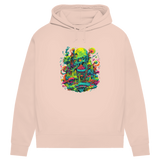 Damen Premium Bio Hoodie Toxic Skull World