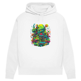 Damen Premium Bio Hoodie Toxic Skull World