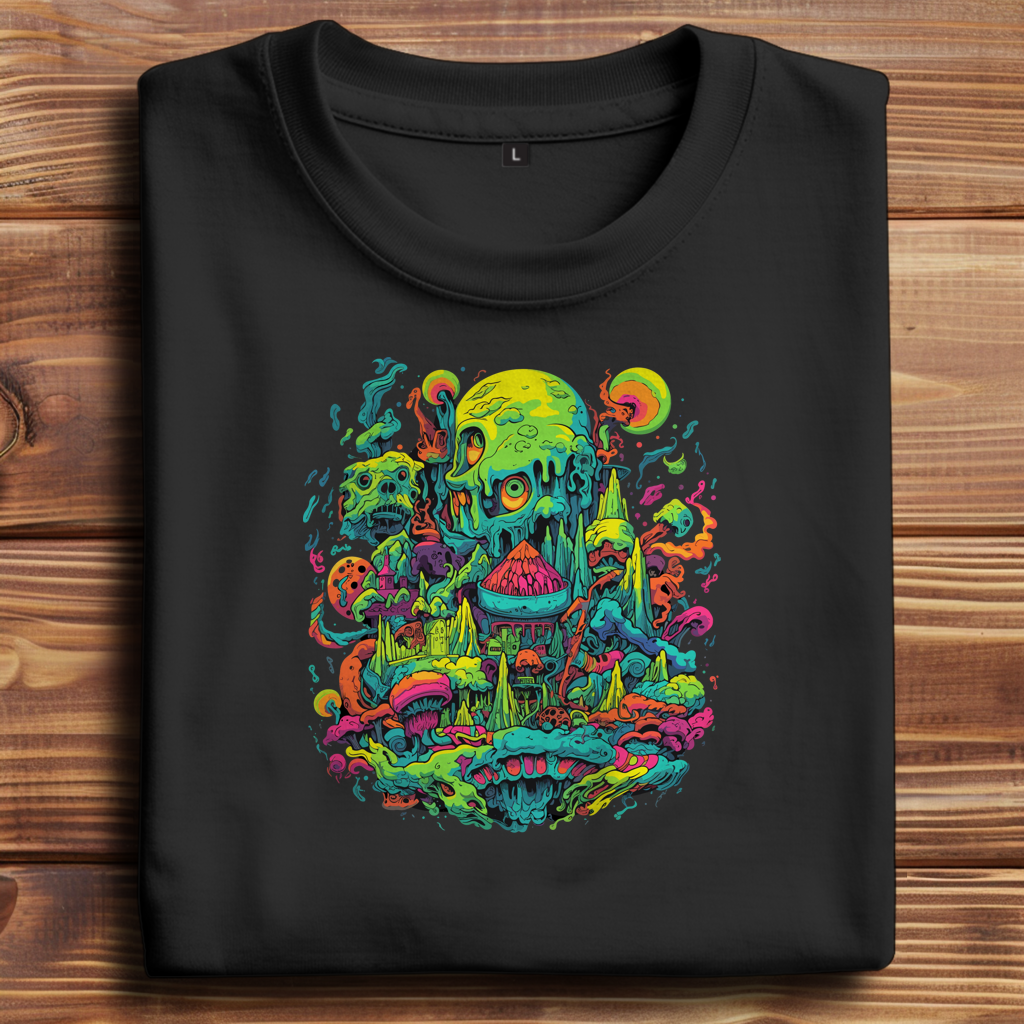 Oversize T-Shirt Toxic Skull World