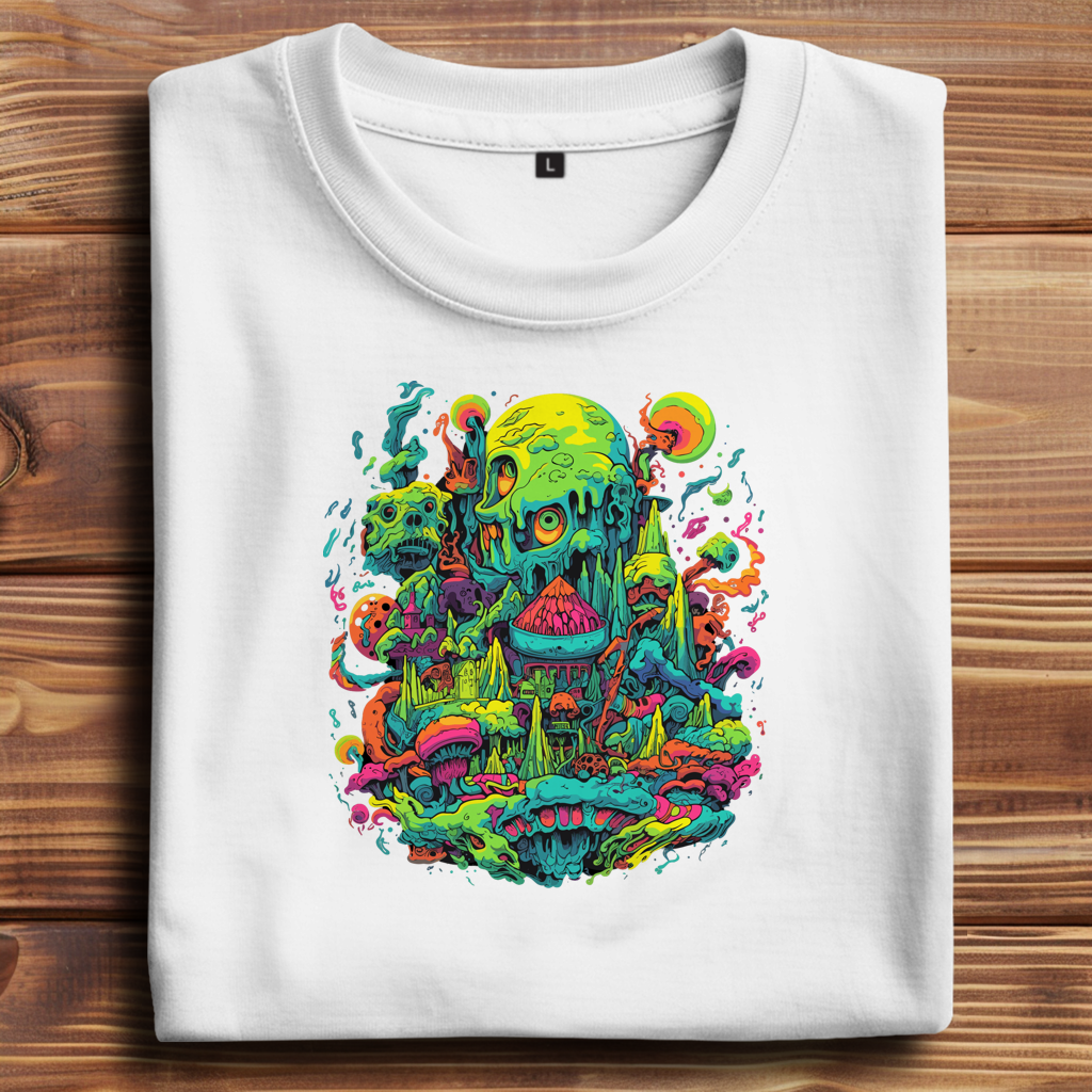 Oversize T-Shirt Toxic Skull World