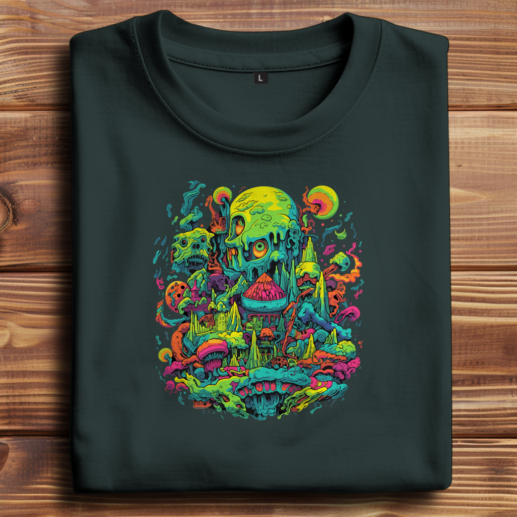 Oversize T-Shirt Toxic Skull World