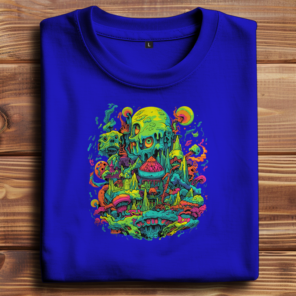 Oversize T-Shirt Toxic Skull World