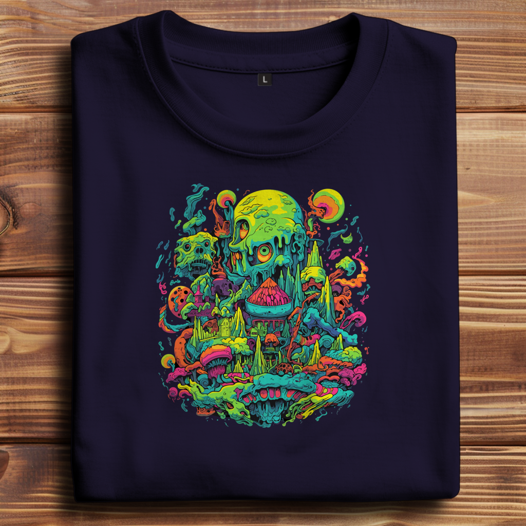 Oversize T-Shirt Toxic Skull World