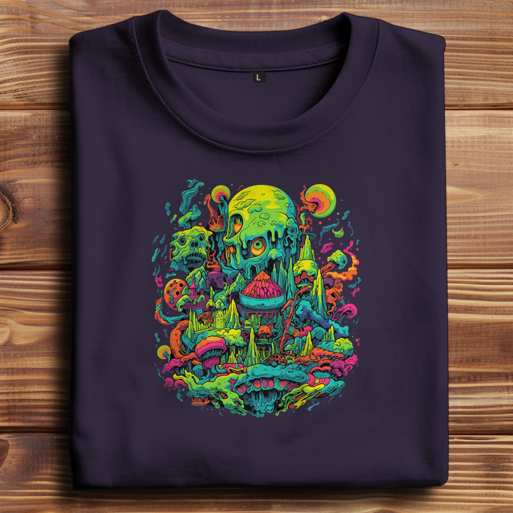 Oversize T-Shirt Toxic Skull World