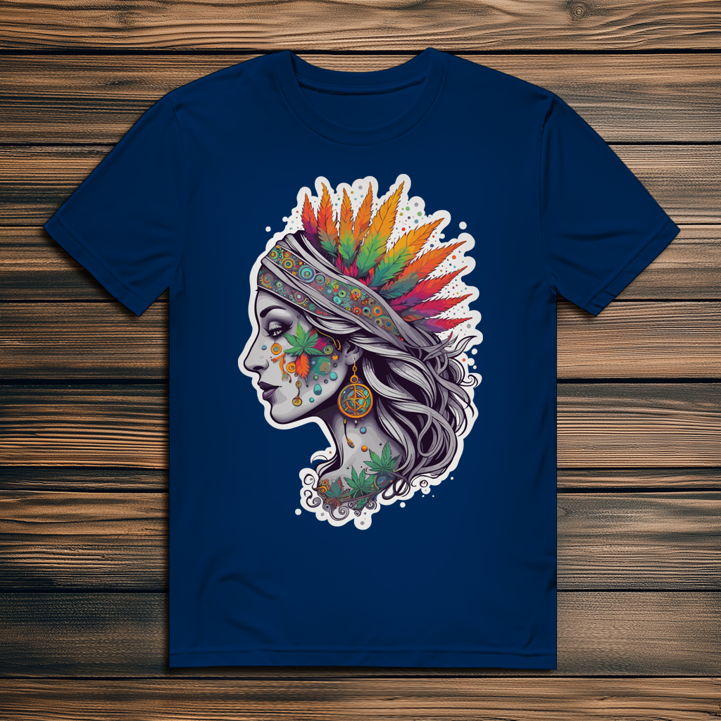 Herren Premium Bio T-Shirt Boho Cannabis Queen