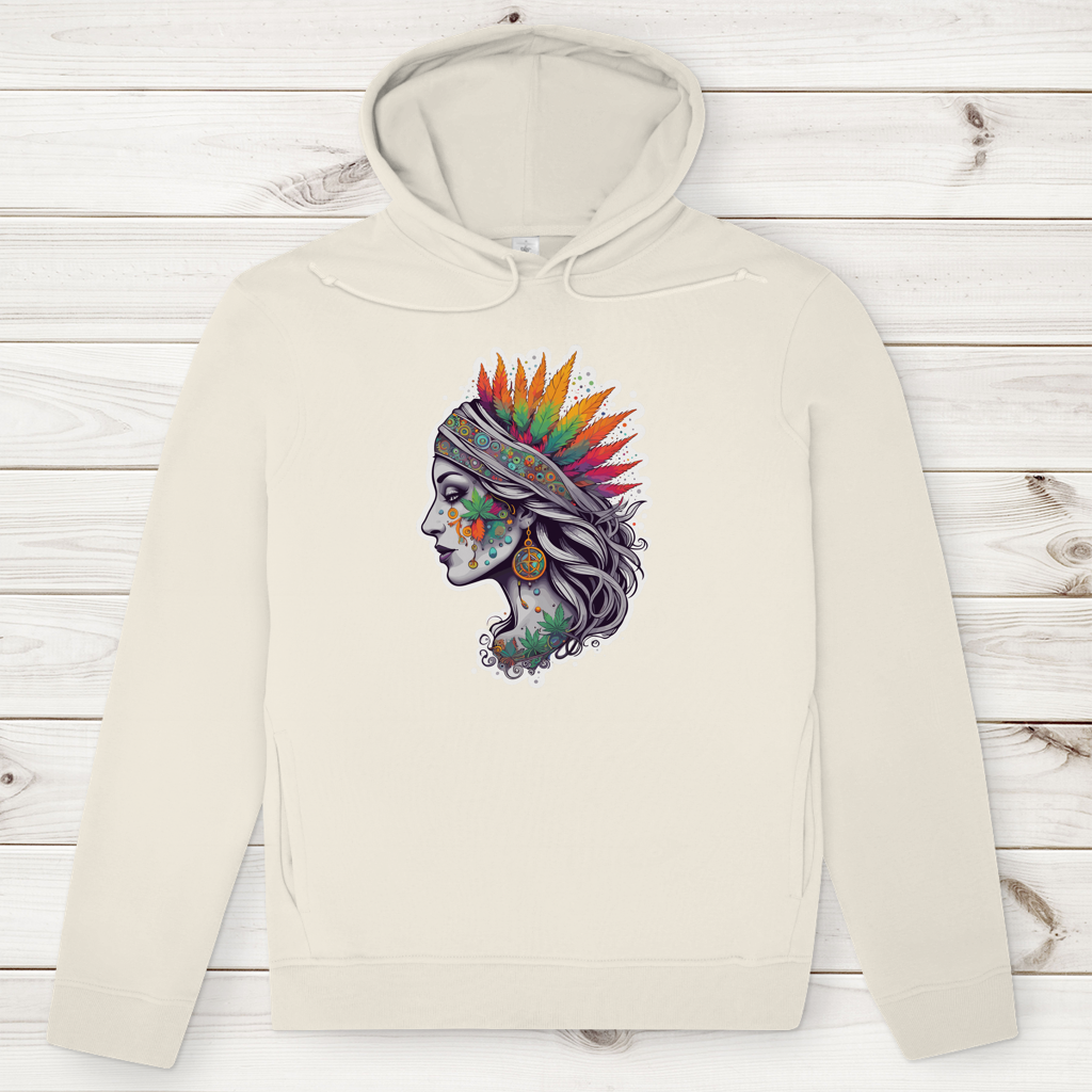 Herren Premium Bio Hoodie Boho Cannabis Queen