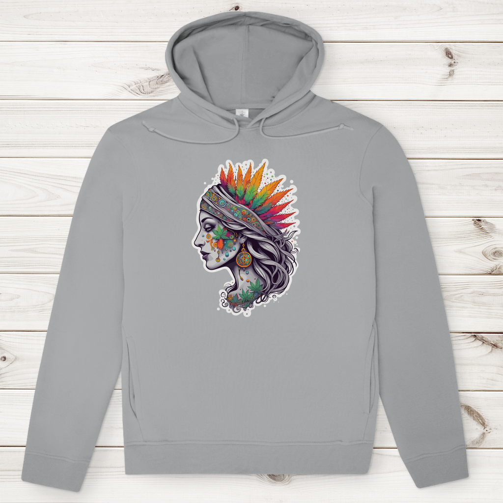 Herren Premium Bio Hoodie Boho Cannabis Queen