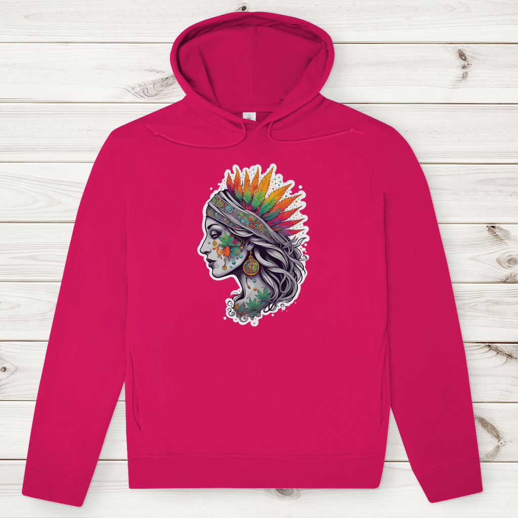 Herren Premium Bio Hoodie Boho Cannabis Queen