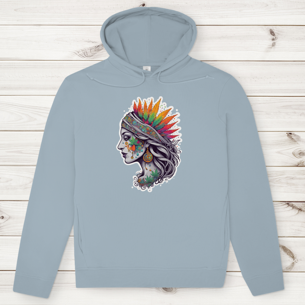 Herren Premium Bio Hoodie Boho Cannabis Queen