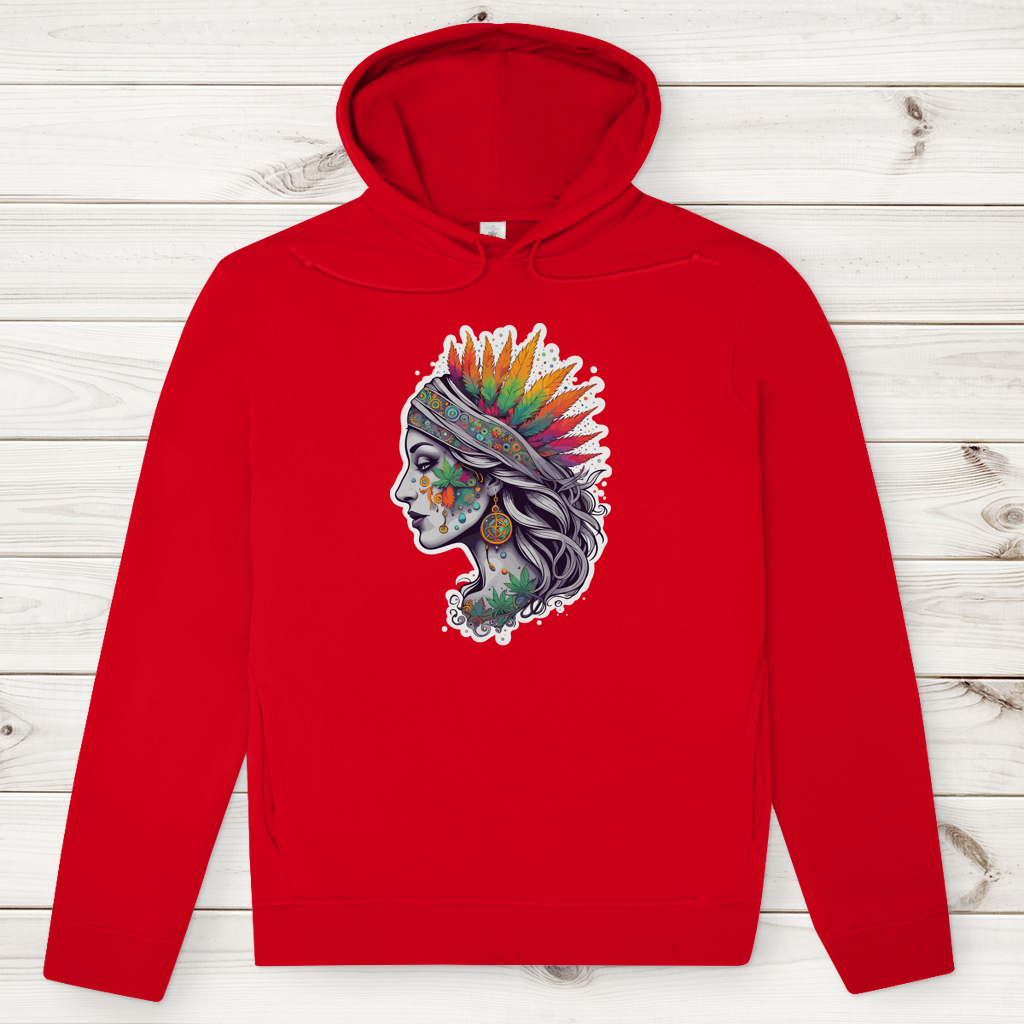 Herren Premium Bio Hoodie Boho Cannabis Queen