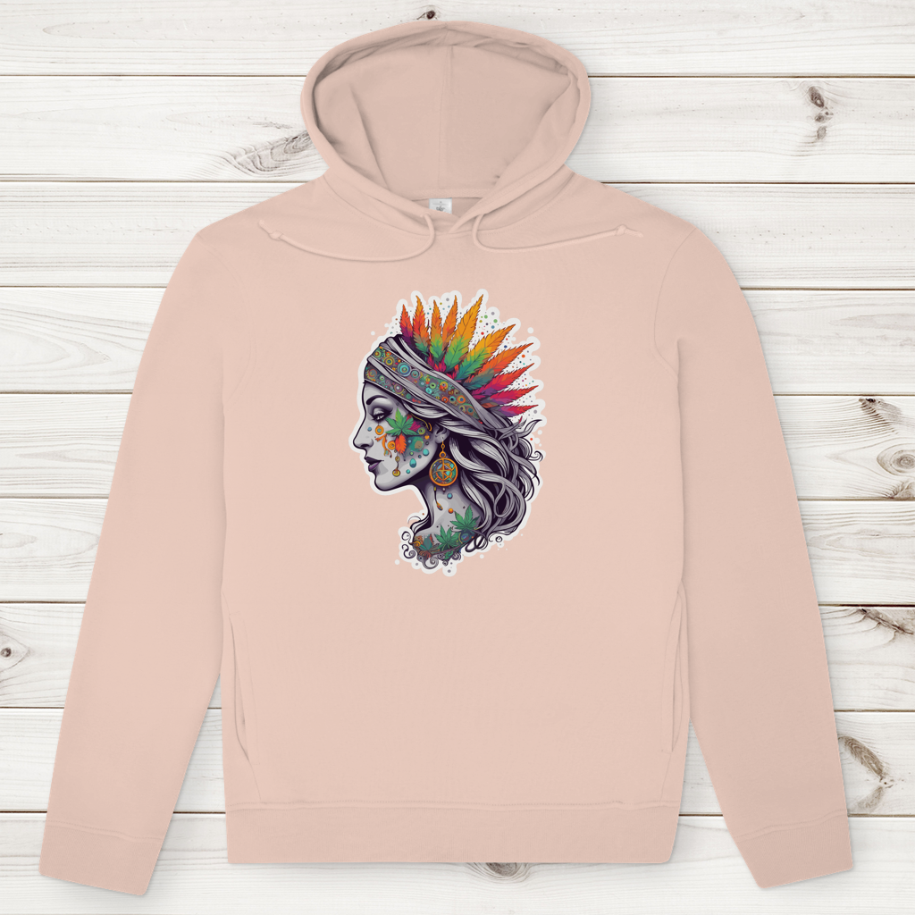 Herren Premium Bio Hoodie Boho Cannabis Queen