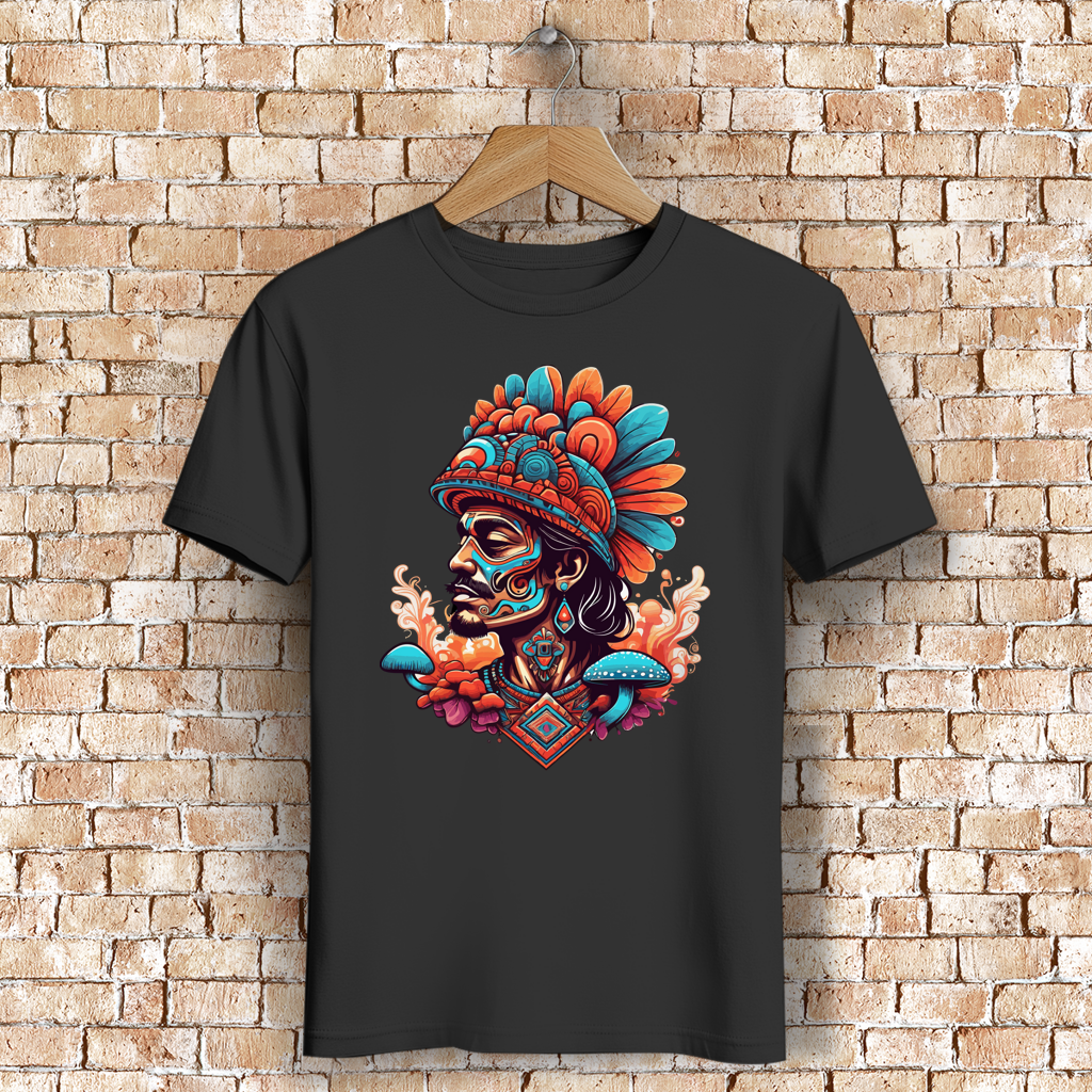 Herren Premium Bio T-Shirt Aztec Shaman