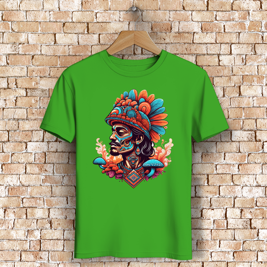 Herren Premium Bio T-Shirt Aztec Shaman