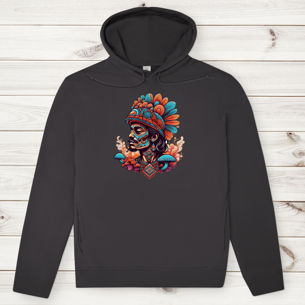 Herren Premium Bio Hoodie Aztec Shaman