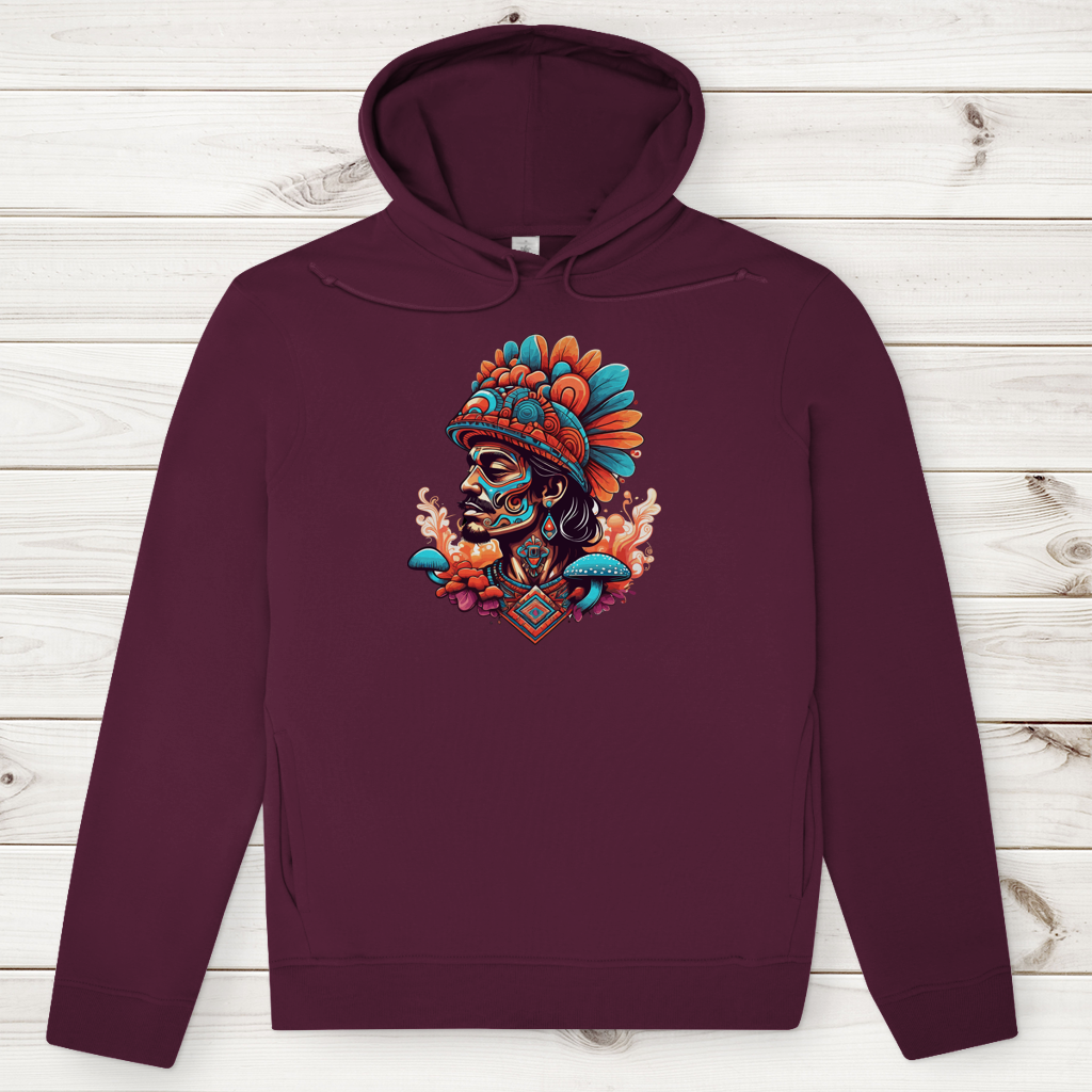 Herren Premium Bio Hoodie Aztec Shaman