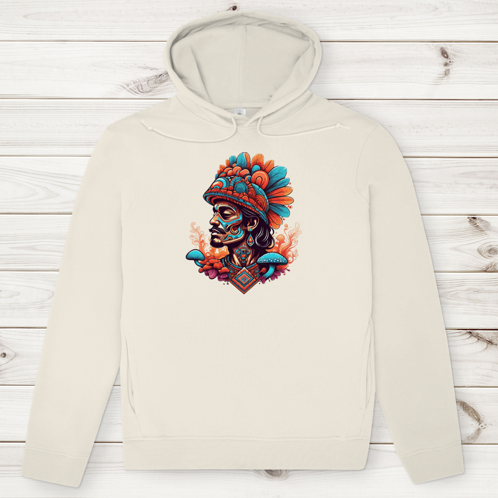 Herren Premium Bio Hoodie Aztec Shaman