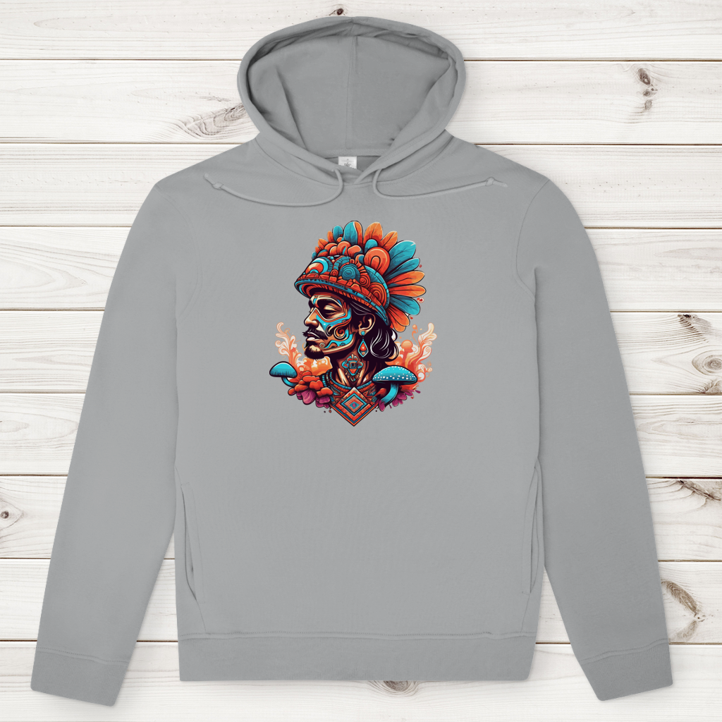 Herren Premium Bio Hoodie Aztec Shaman