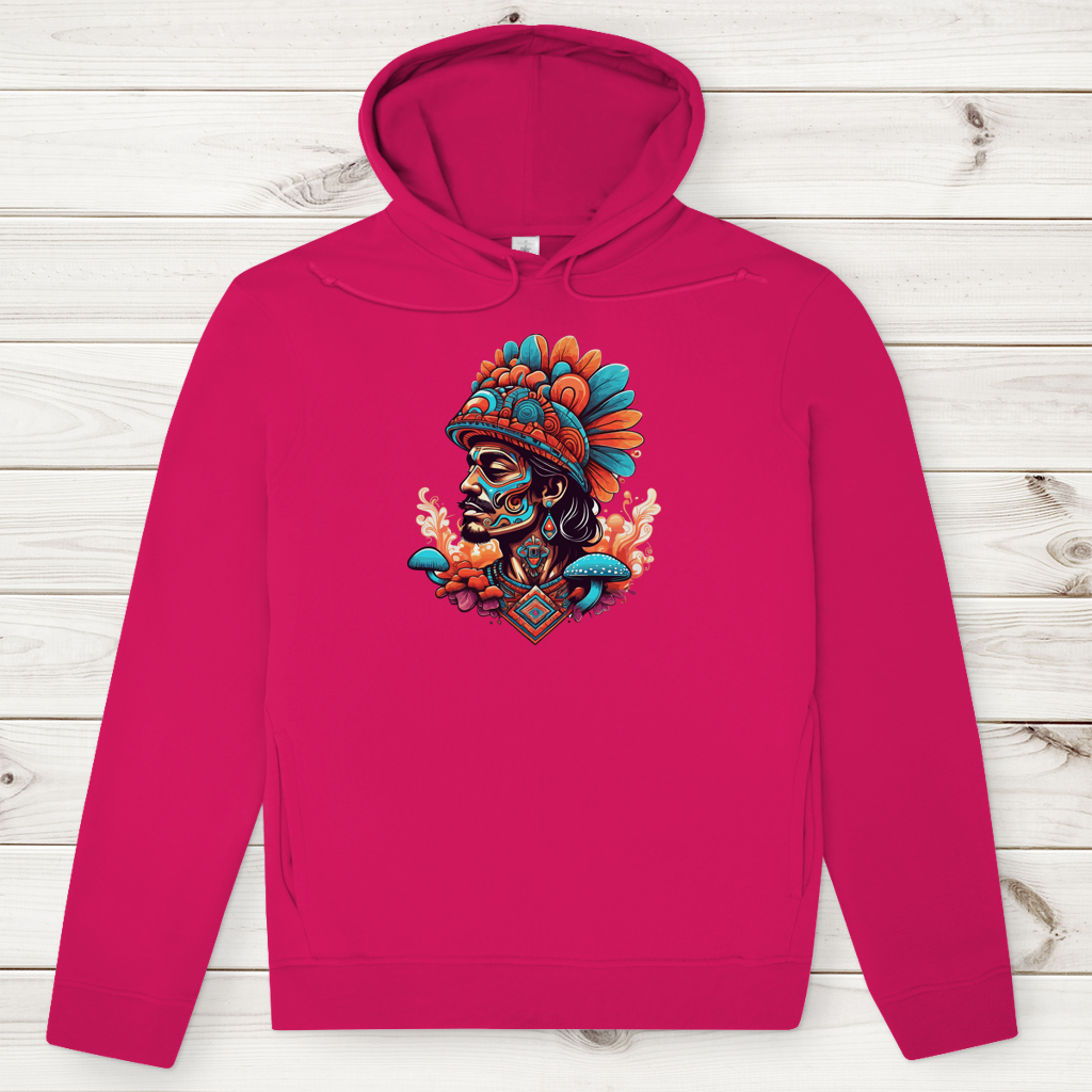 Herren Premium Bio Hoodie Aztec Shaman