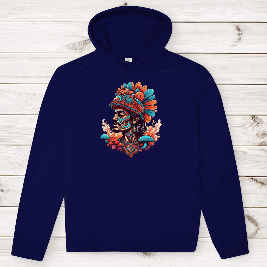 Herren Premium Bio Hoodie Aztec Shaman