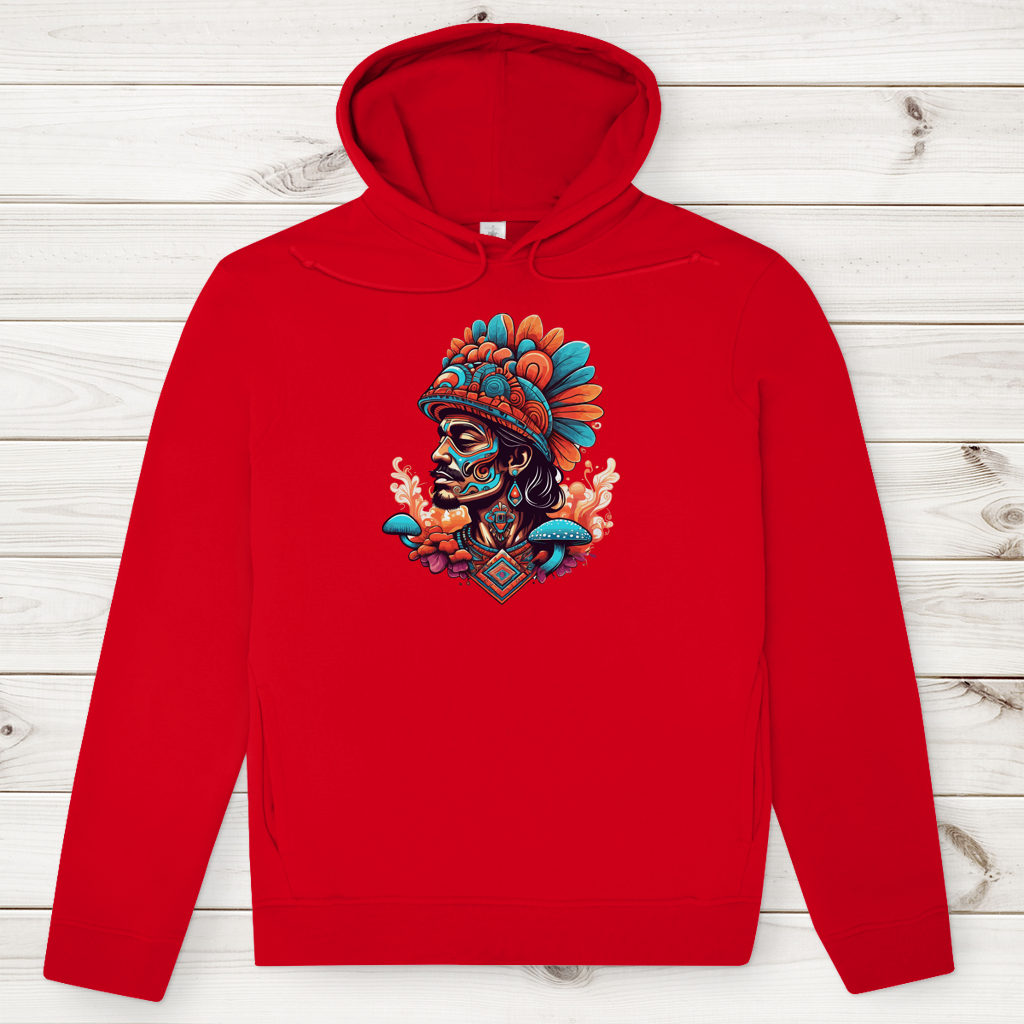 Herren Premium Bio Hoodie Aztec Shaman
