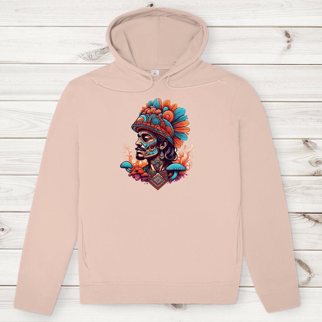 Herren Premium Bio Hoodie Aztec Shaman