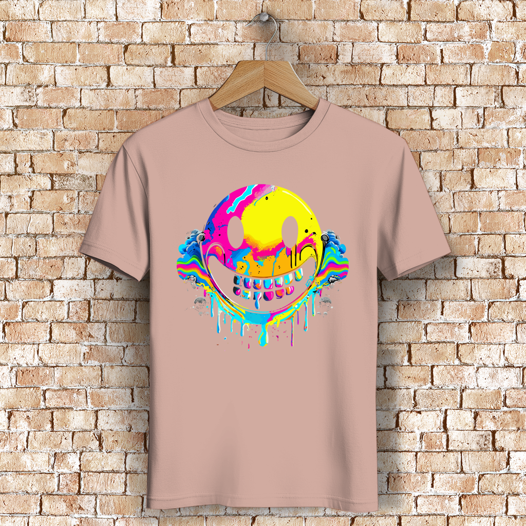 Herren Premium Bio T-Shirt Drip Smiley
