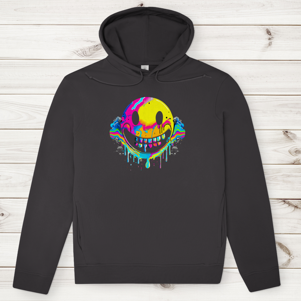 Herren Premium Bio Hoodie Drip Smiley