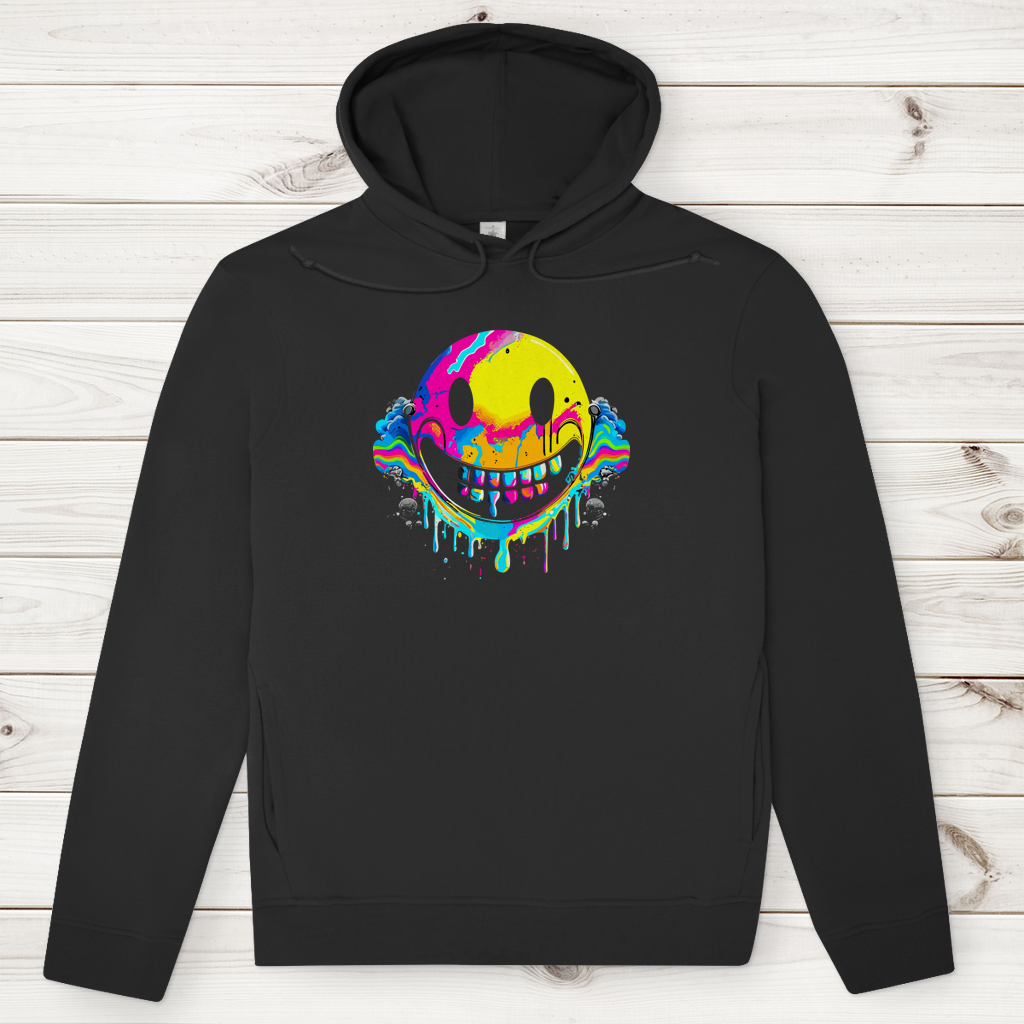 Herren Premium Bio Hoodie Drip Smiley