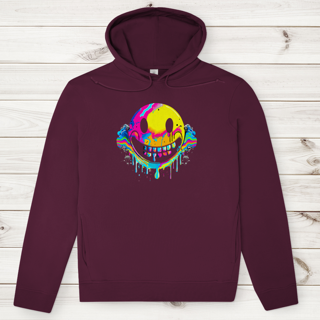 Herren Premium Bio Hoodie Drip Smiley